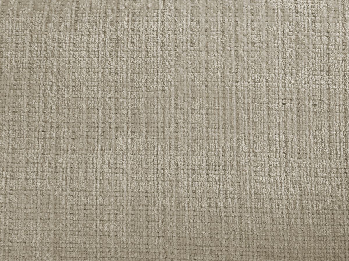 Canapé droit fixe 3 places IVANE tissu texturé avec pouf