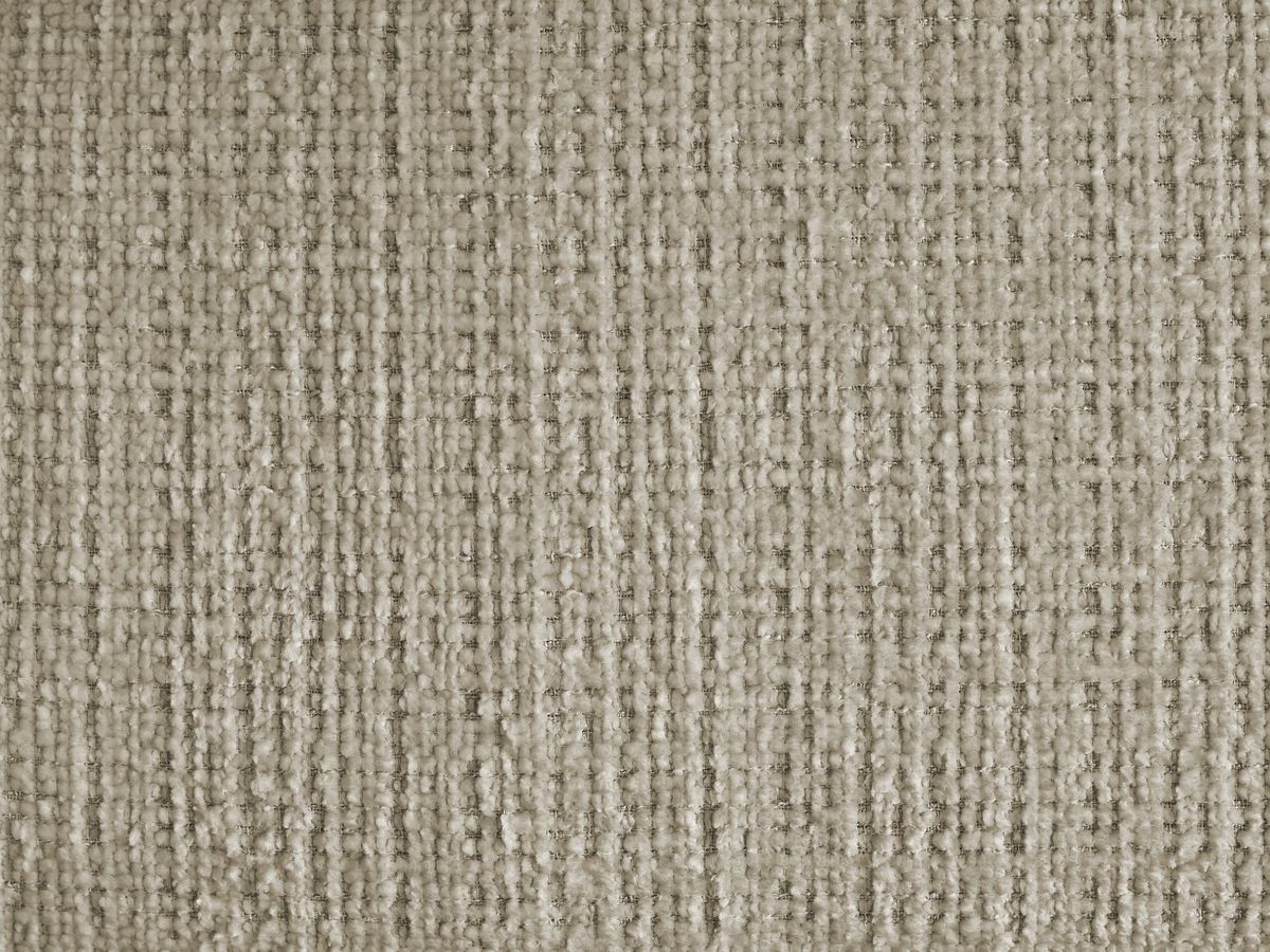 Canapé droit fixe 3 places IVANE tissu texturé avec pouf