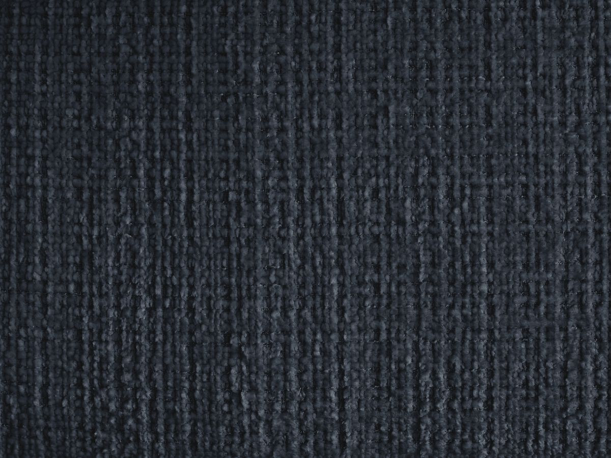 Canapé droit fixe 3 places IVANE tissu texturé avec pouf