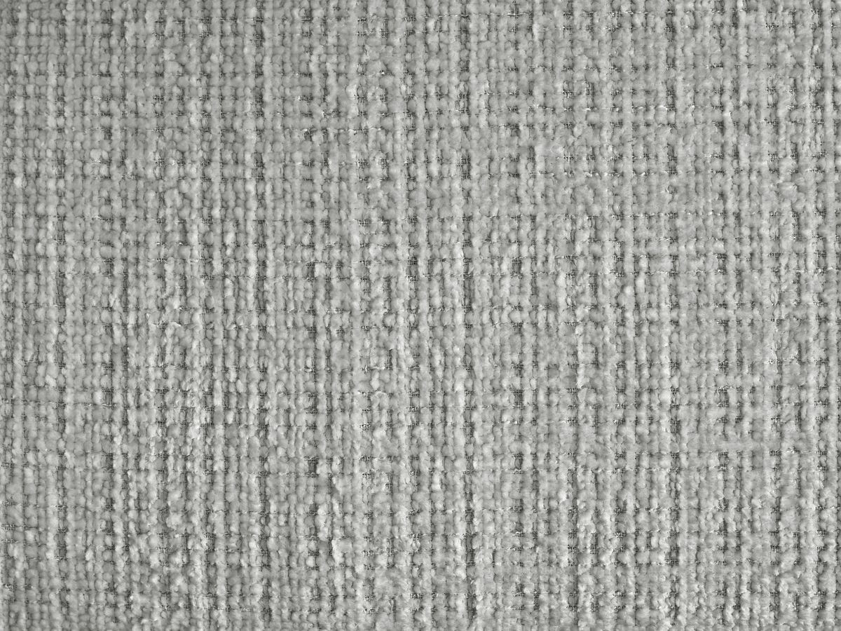 Canapé droit fixe 3 places IVANE tissu texturé avec pouf