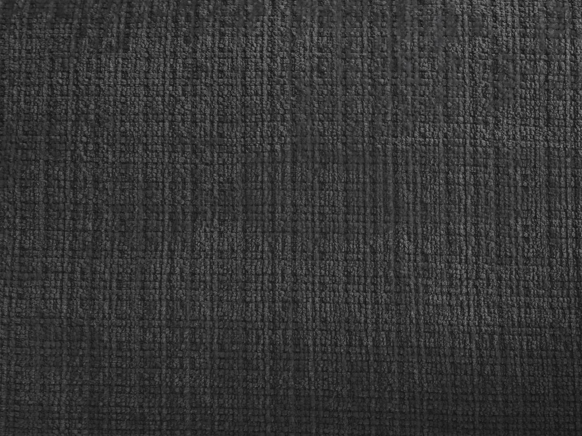 Canapé droit fixe 3 places IVANE tissu texturé avec pouf