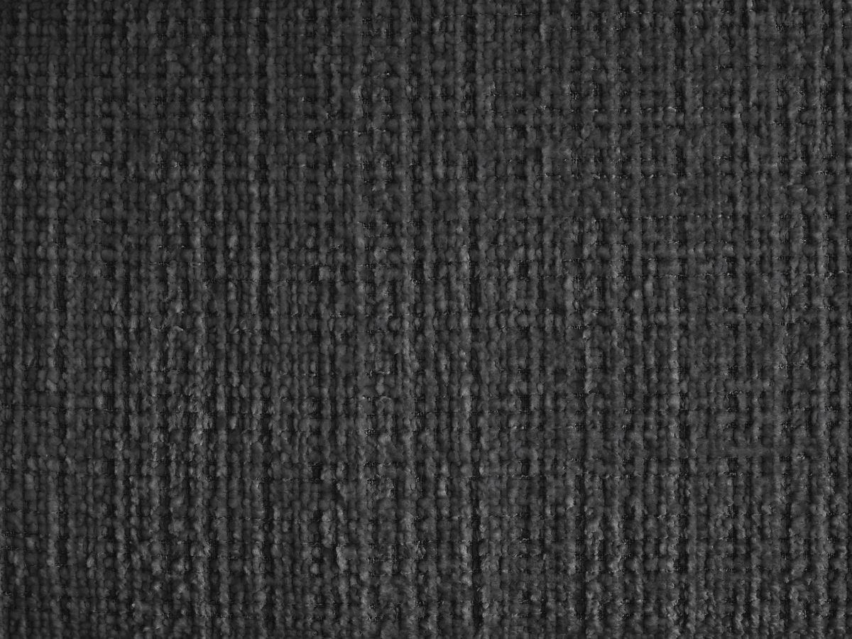 Canapé droit fixe 3 places IVANE tissu texturé avec pouf