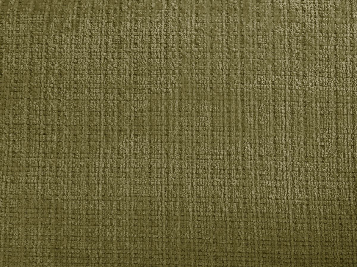Canapé droit fixe 3 places IVANE tissu texturé avec pouf