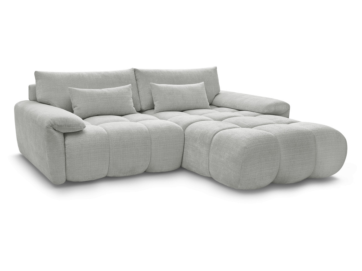 Canapé droit fixe 3 places IVANE tissu texturé