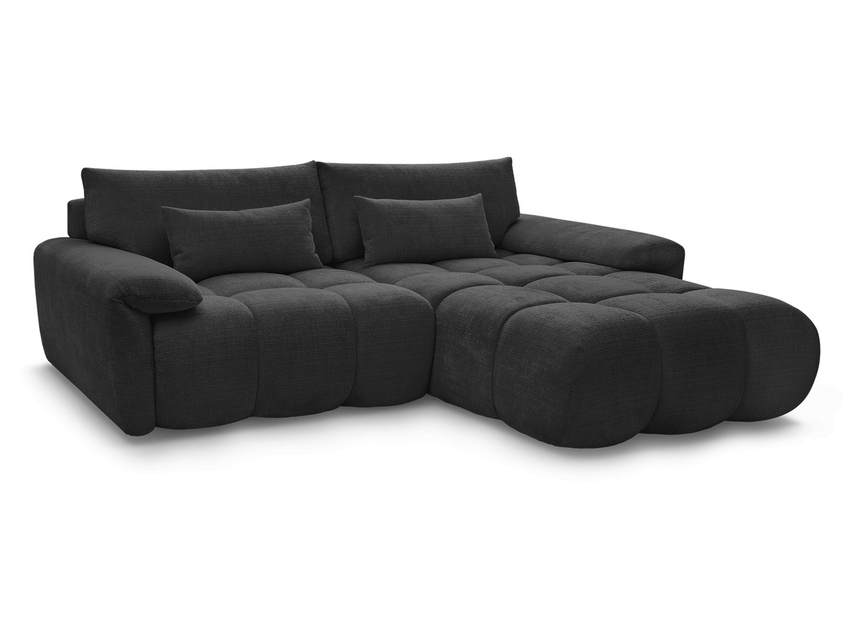 Canapé droit fixe 3 places IVANE tissu texturé