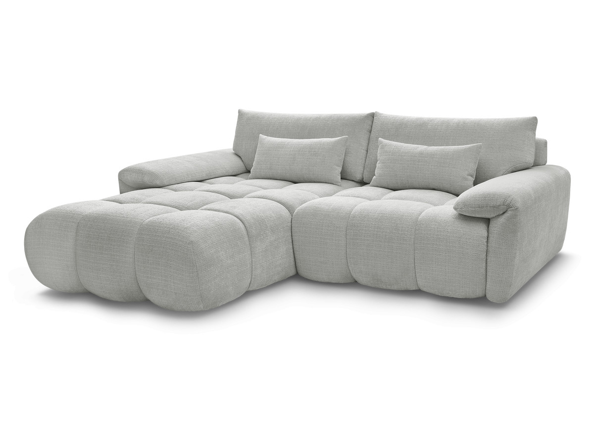 Canapé droit fixe 3 places IVANE tissu texturé