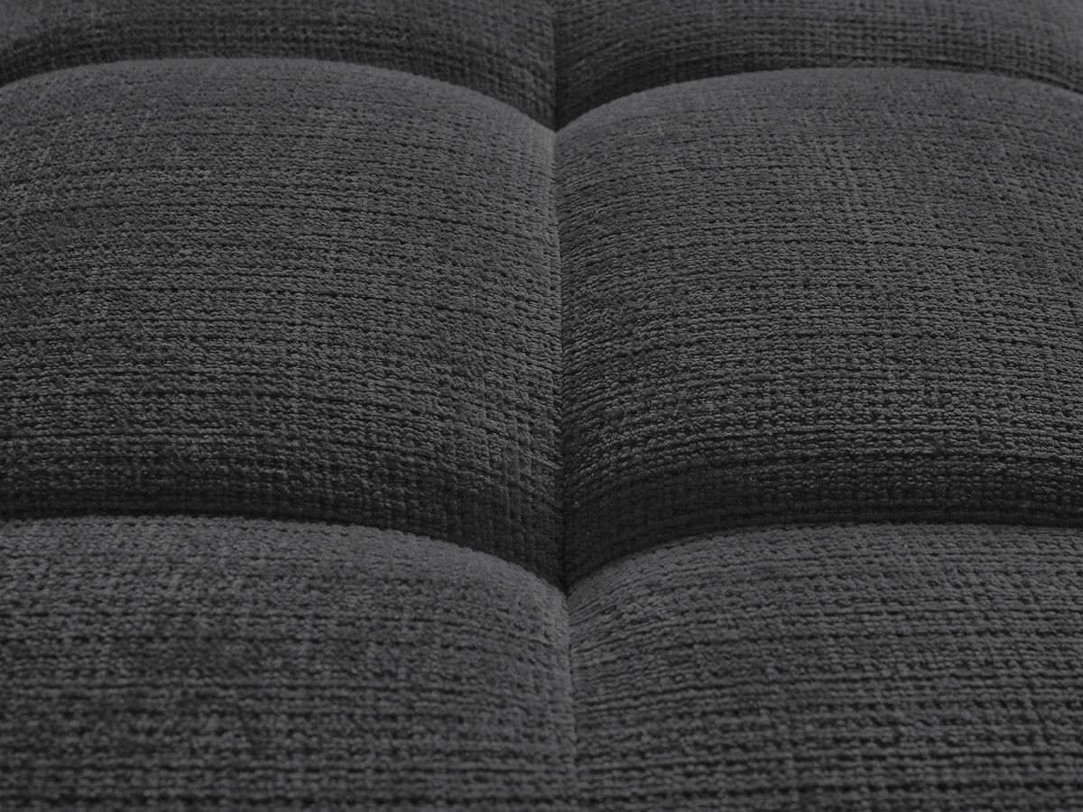 Canapé d'angle fixe IVANE tissu texturé