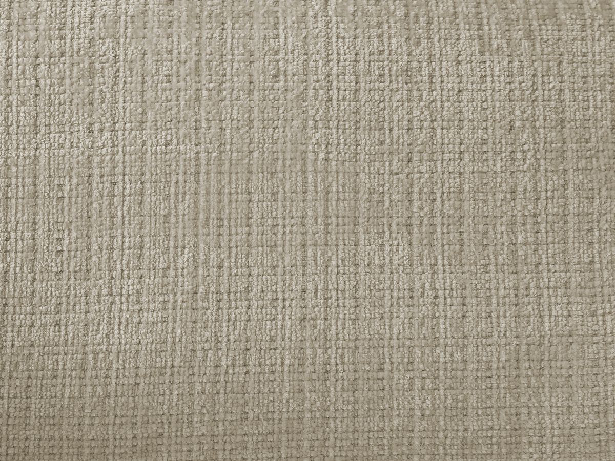Canapé d'angle fixe IVANE tissu texturé avec pouf