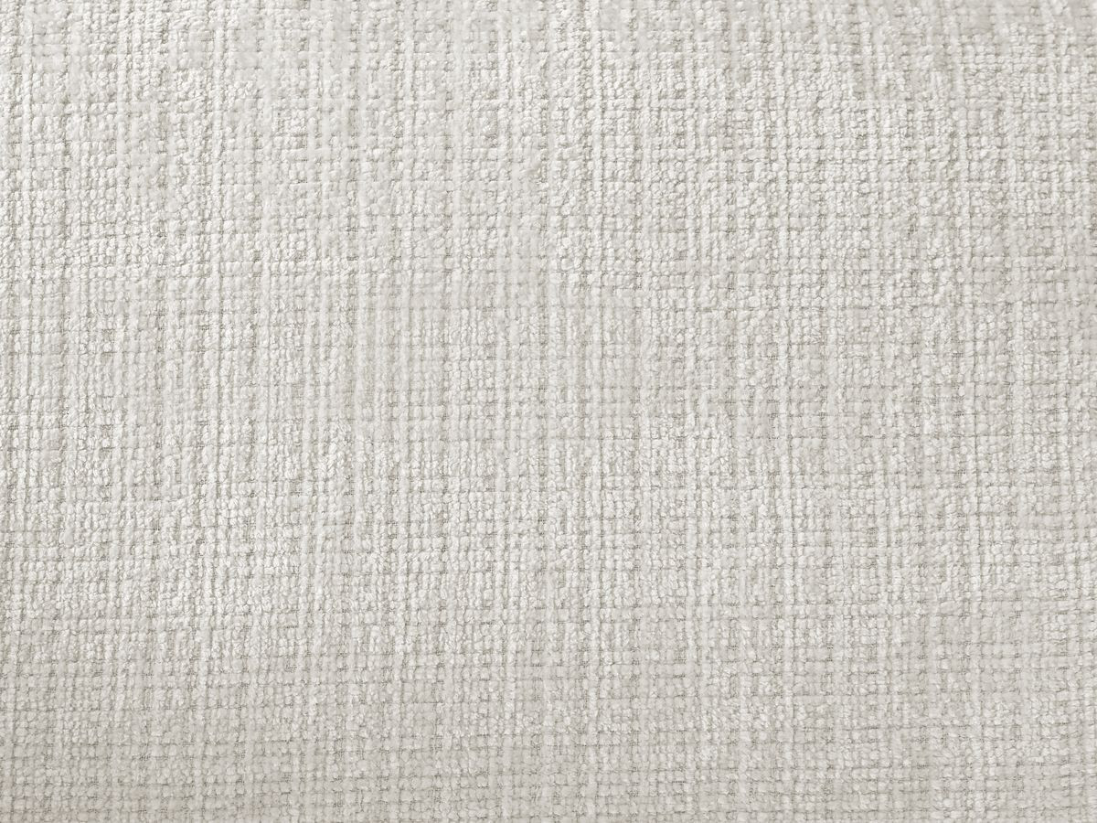 Canapé d'angle fixe IVANE tissu texturé avec pouf
