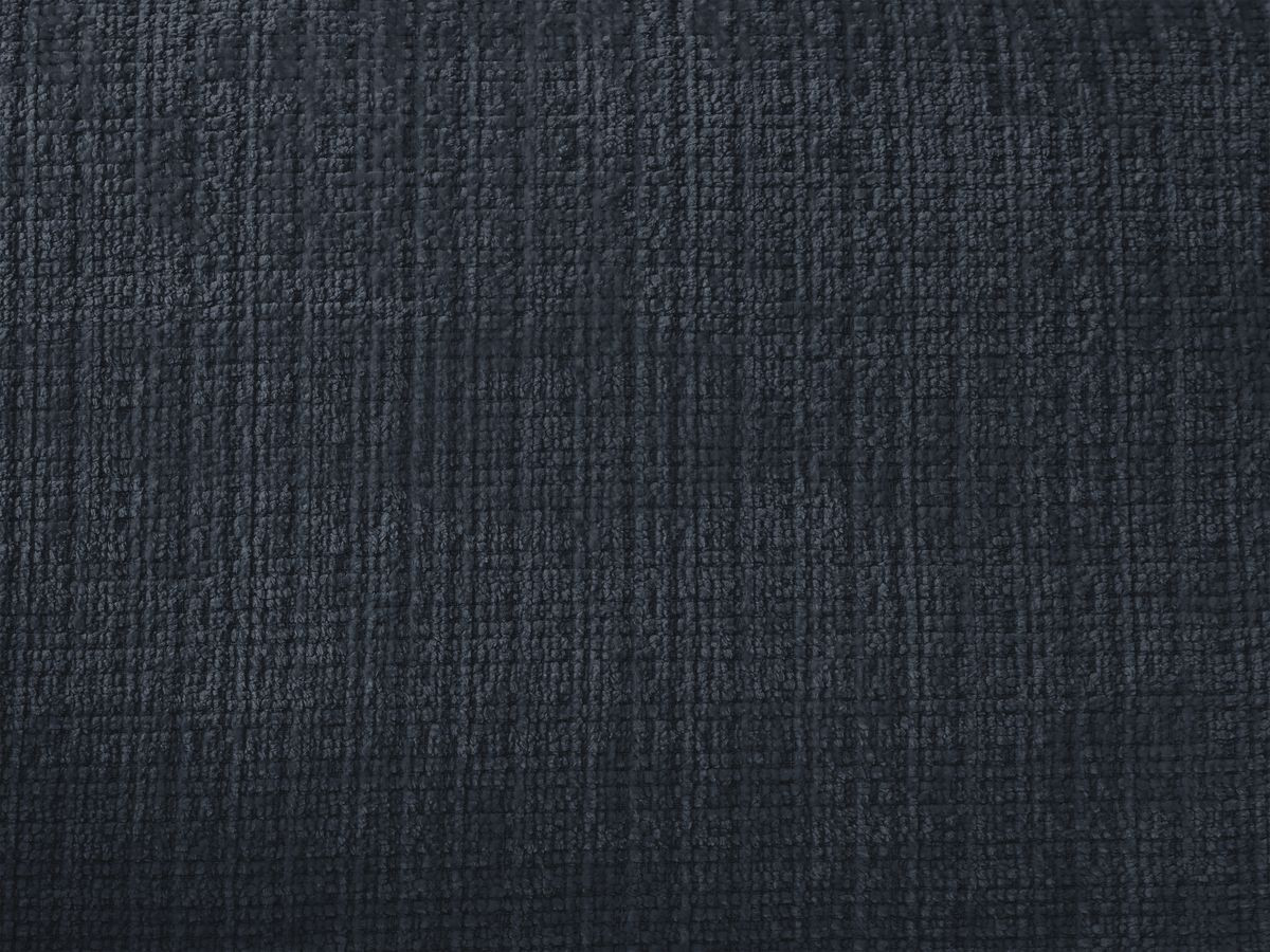 Canapé d'angle fixe IVANE tissu texturé avec pouf