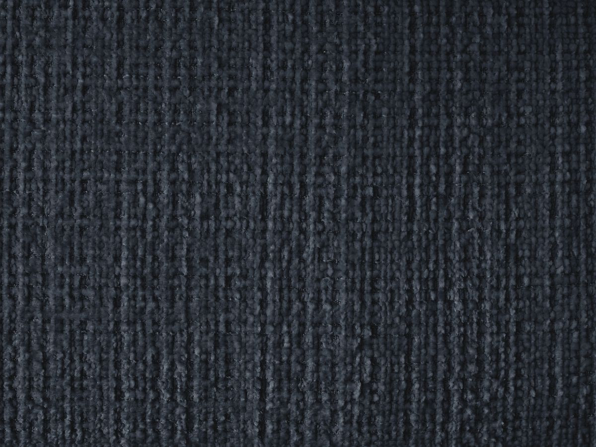 Canapé d'angle fixe IVANE tissu texturé avec pouf