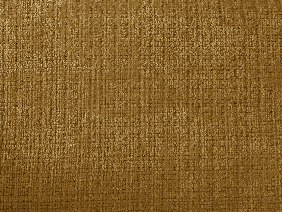 Canapé d'angle fixe IVANE tissu texturé avec pouf