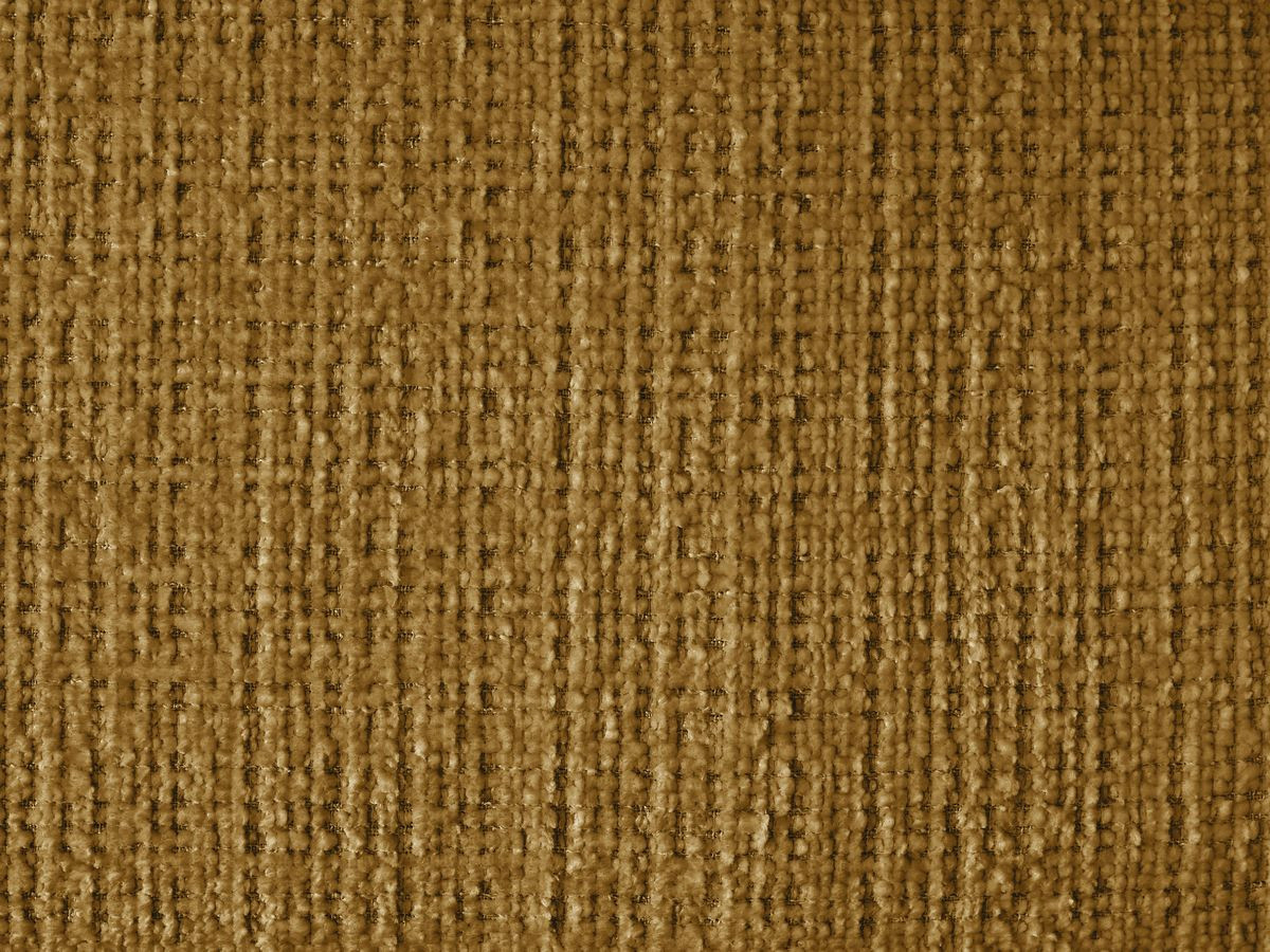 Canapé d'angle fixe IVANE tissu texturé avec pouf