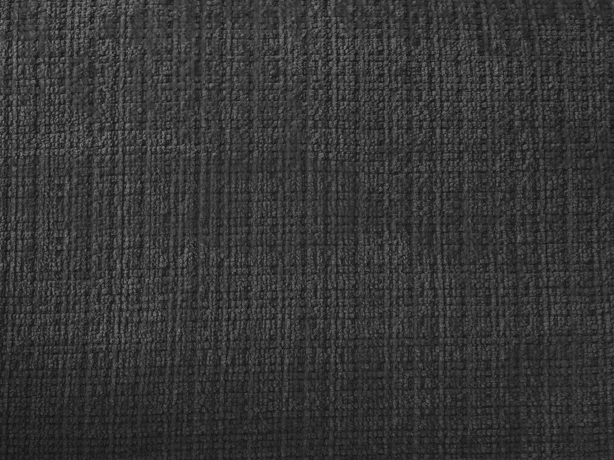 Canapé d'angle fixe IVANE tissu texturé avec pouf