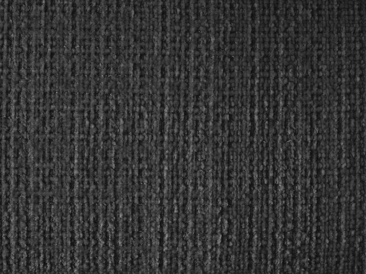 Canapé d'angle fixe IVANE tissu texturé avec pouf