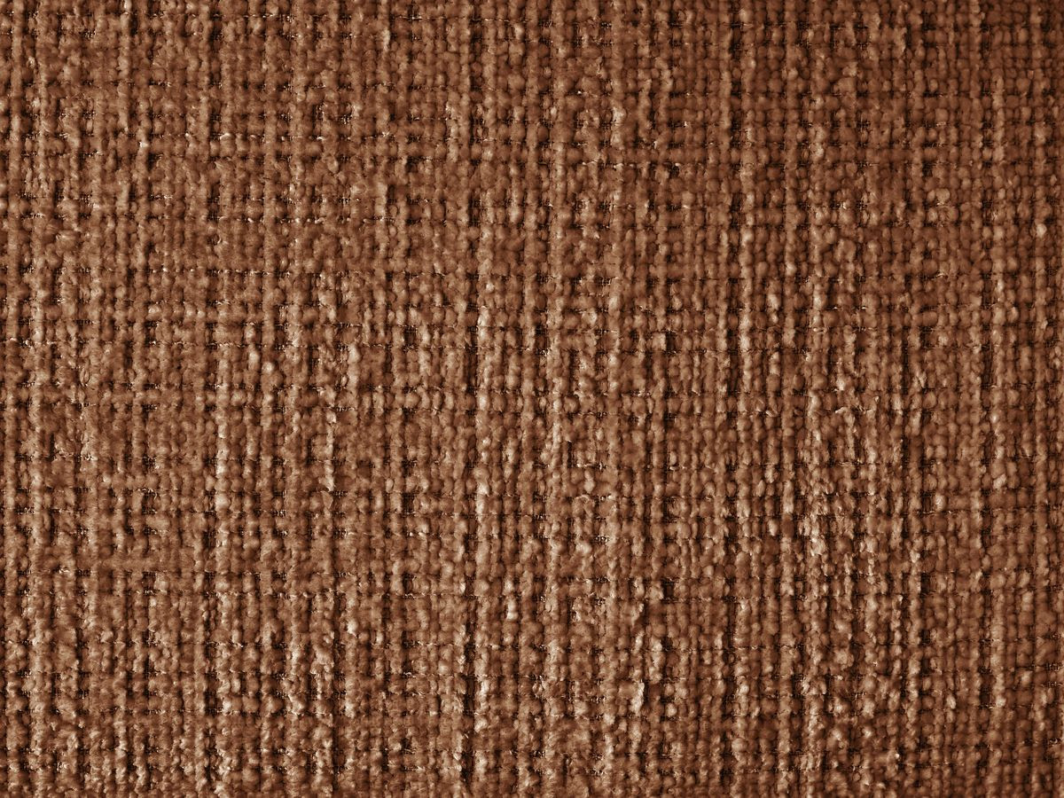 Canapé d'angle fixe IVANE tissu texturé avec pouf