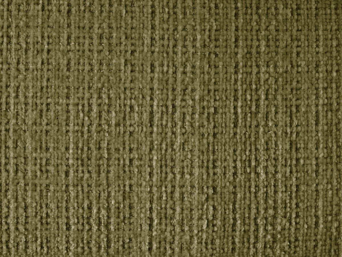 Canapé d'angle fixe IVANE tissu texturé avec pouf