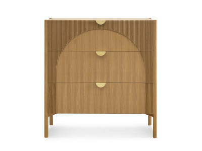 Commode 3 tiroirs LOLA plaqué frêne