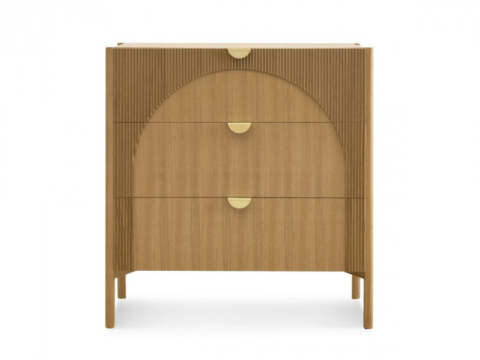Commode 3 tiroirs LOLA plaqué frêne