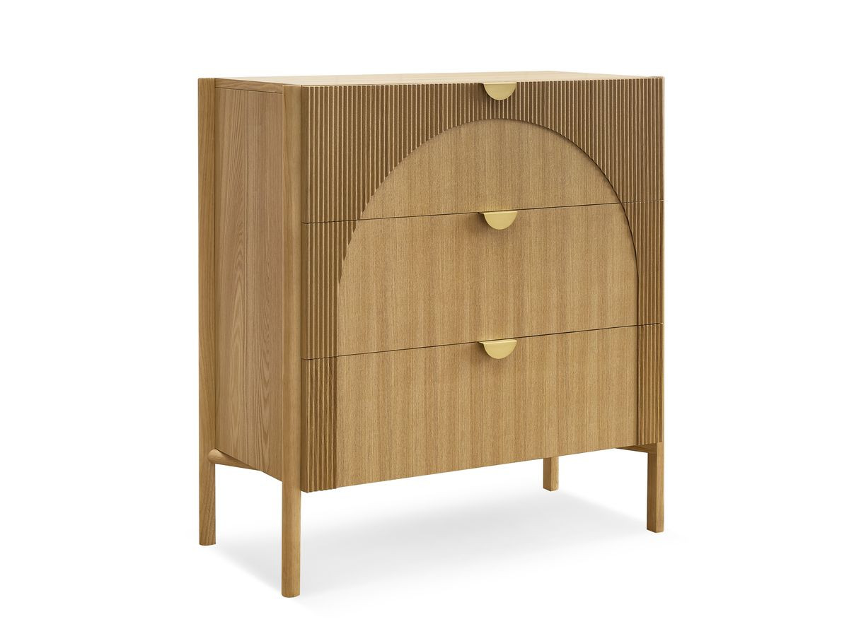 LOLA set met 3-laden ladekast en set van 2 nachtkastjes van essenfineer