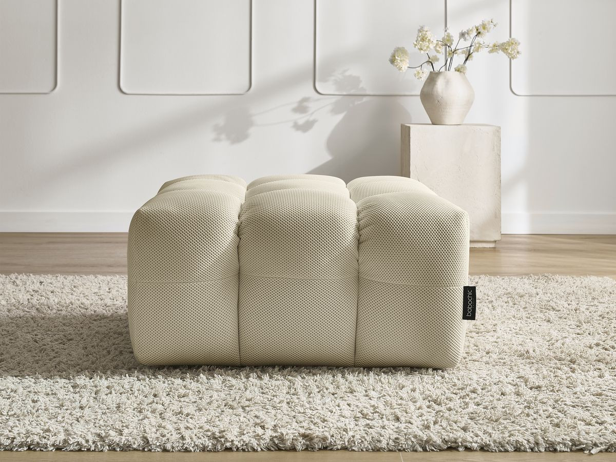 Pouf CLOUD mesh beige — vue 5