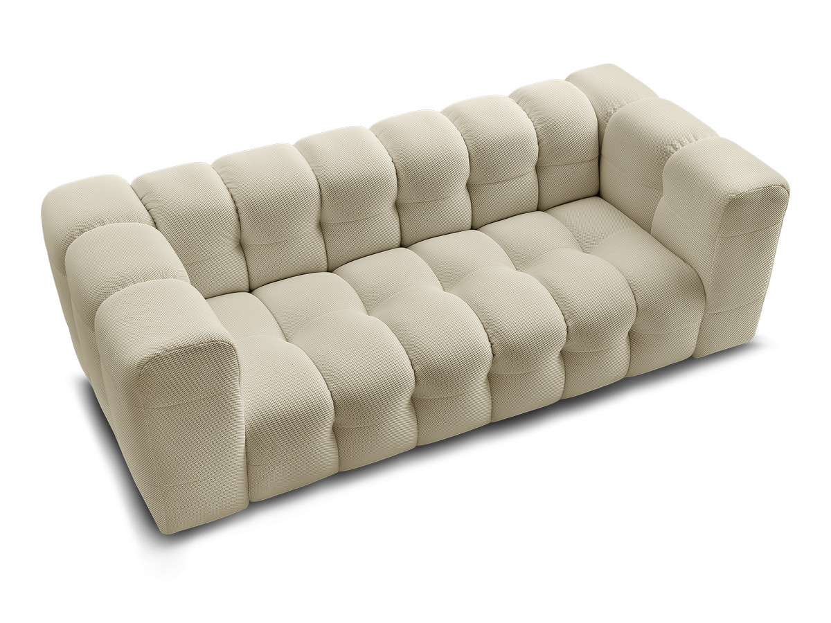Canapé droit fixe 3 places CLOUD tissu mesh