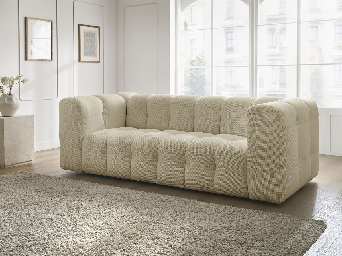 Canapé droit 3 places CLOUD mesh beige — vue 6