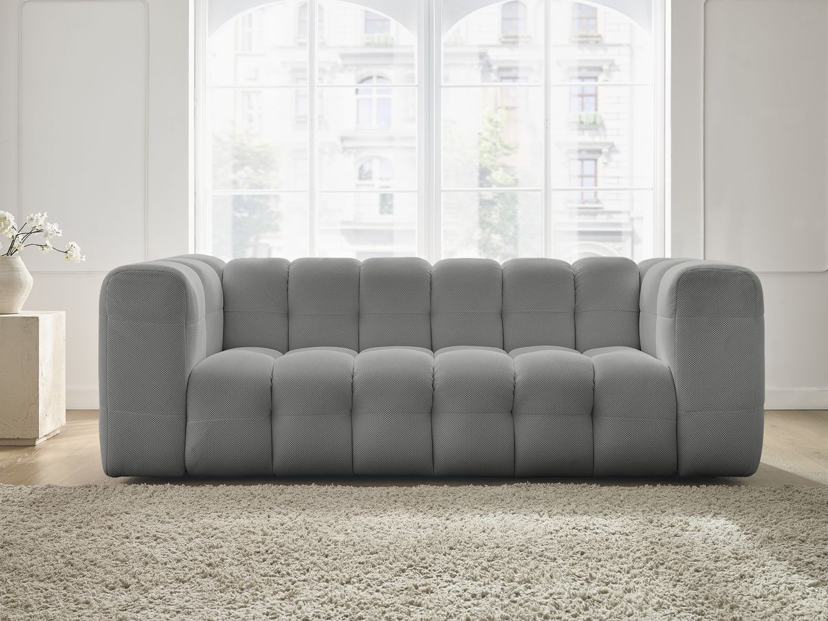 Canapé droit fixe 3 places CLOUD tissu mesh