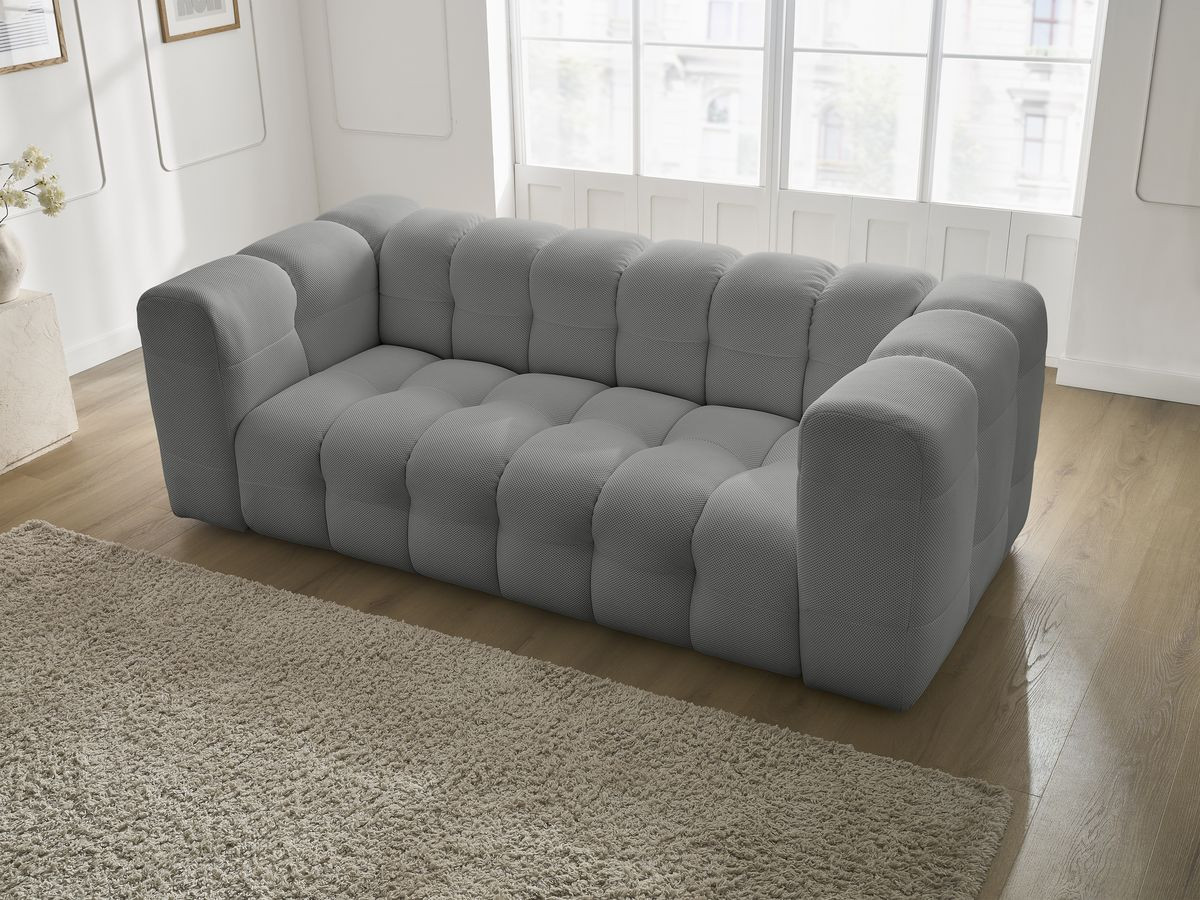 Canapé droit fixe 3 places CLOUD tissu mesh