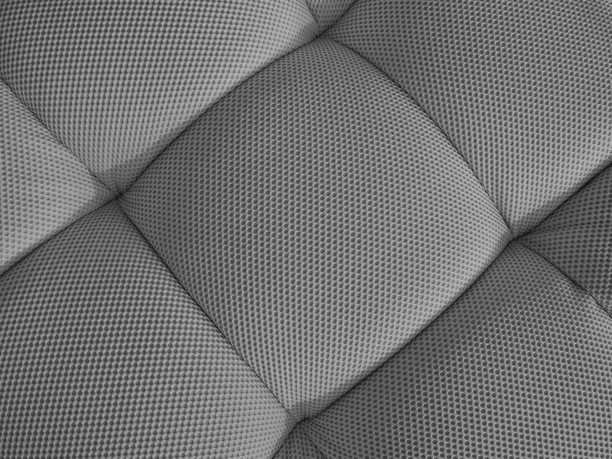 Canapé droit fixe 3 places CLOUD tissu mesh