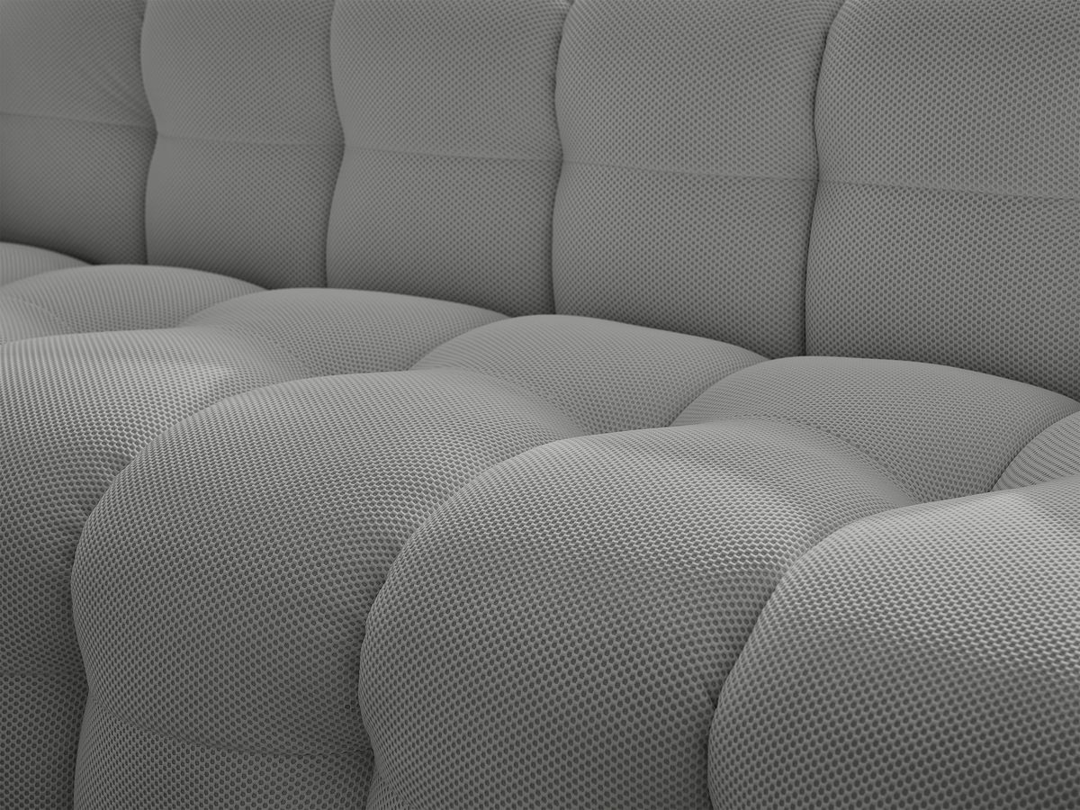 Canapé droit fixe 3 places CLOUD tissu mesh