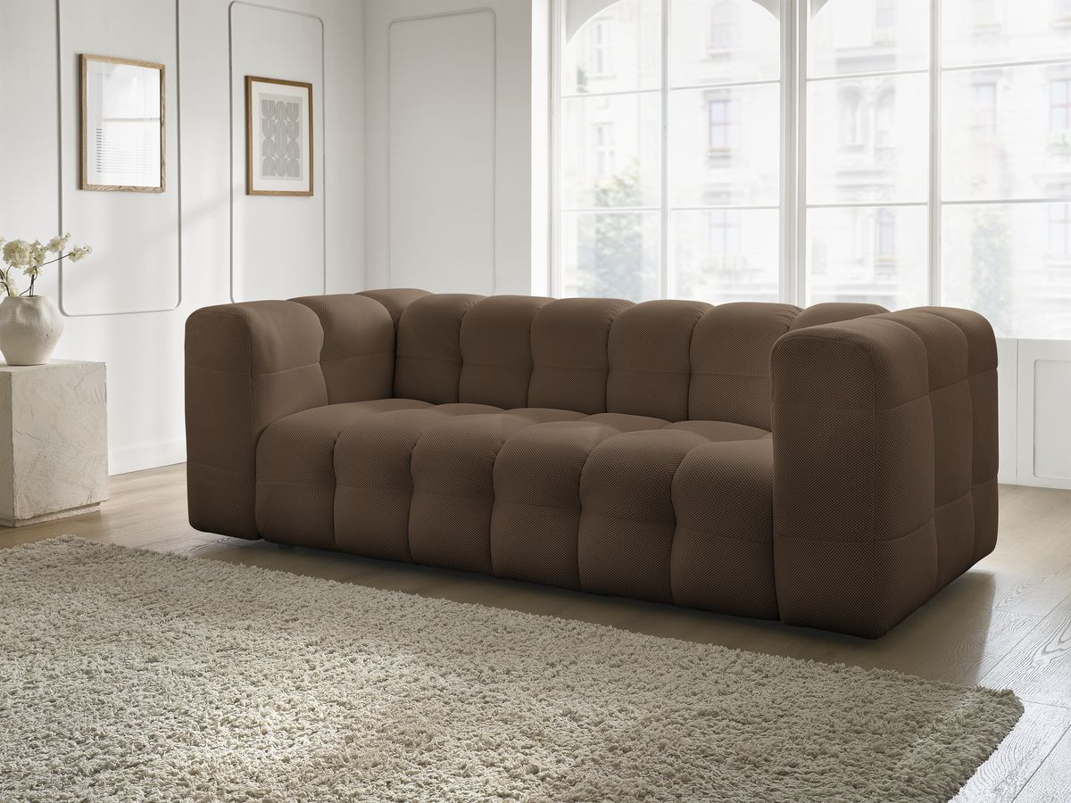 Canapé droit 3 places CLOUD mesh marron — vue 6