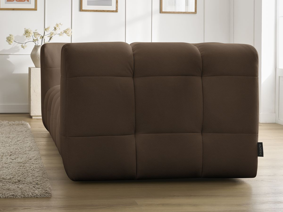 Canapé droit fixe 3 places CLOUD tissu mesh