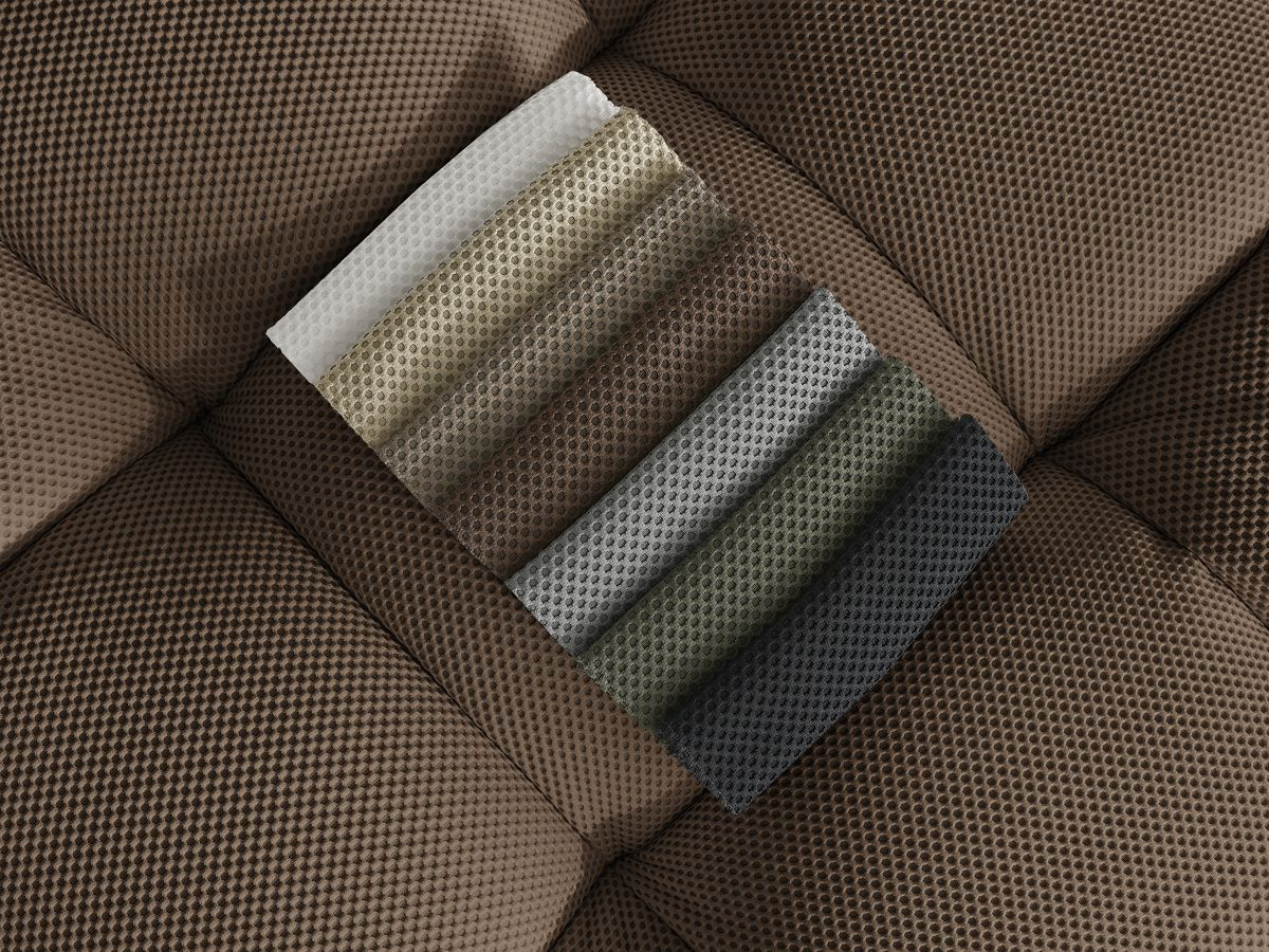 Canapé droit fixe 3 places CLOUD tissu mesh