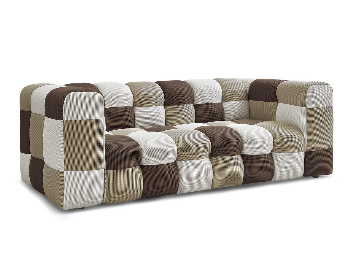 Vaste 3-zits rechte bank CLOUD mesh stof