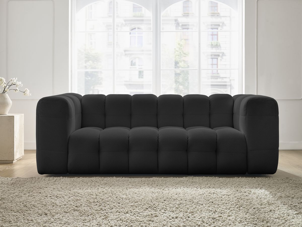 Canapé droit fixe 3 places CLOUD tissu mesh