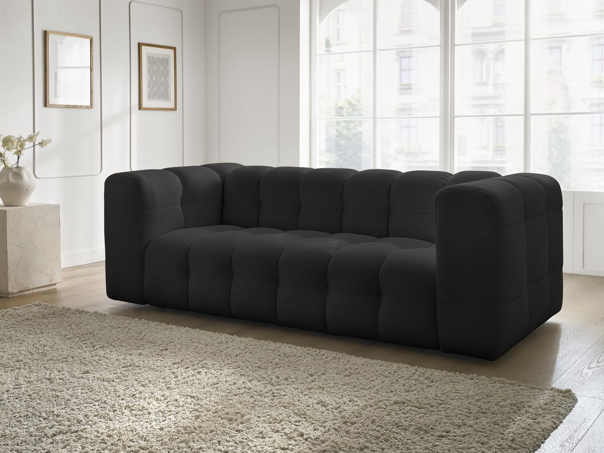 Canapé droit 3 places CLOUD mesh noir — vue 6