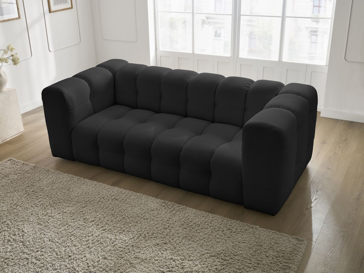 Canapé droit fixe 3 places CLOUD tissu mesh