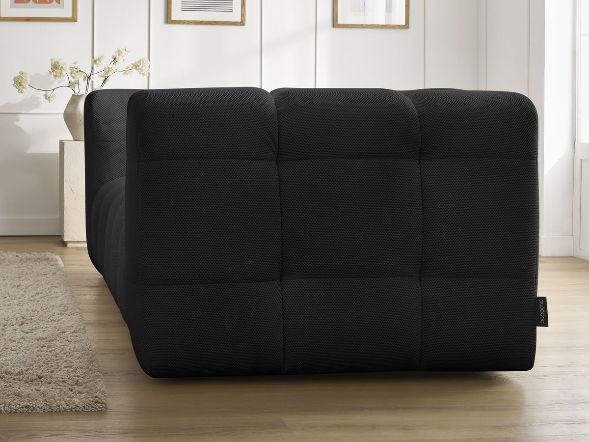 Canapé droit fixe 3 places CLOUD tissu mesh