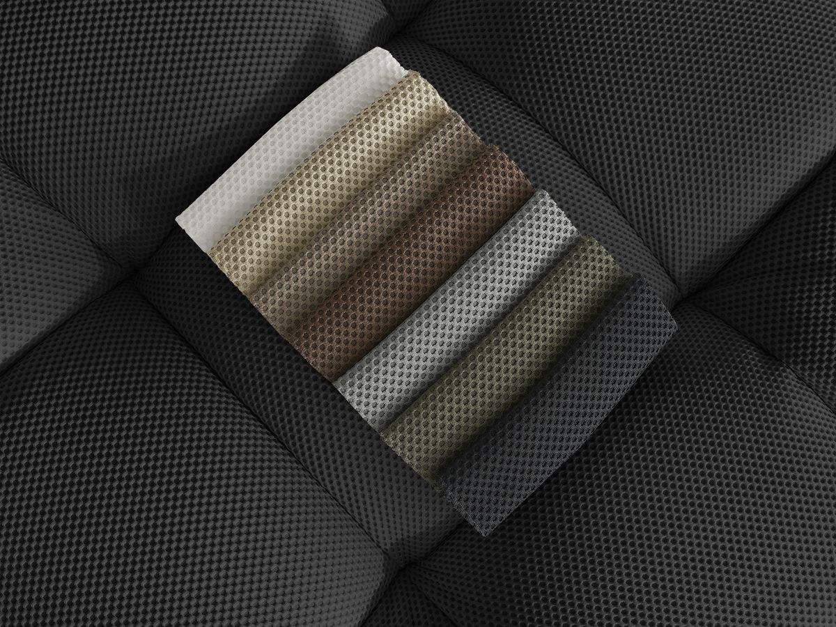 Canapé droit fixe 3 places CLOUD tissu mesh