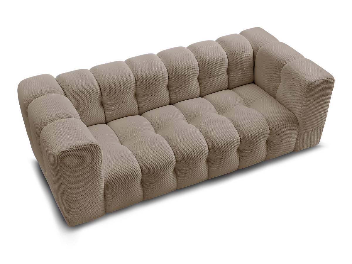 Canapé droit fixe 3 places CLOUD tissu mesh