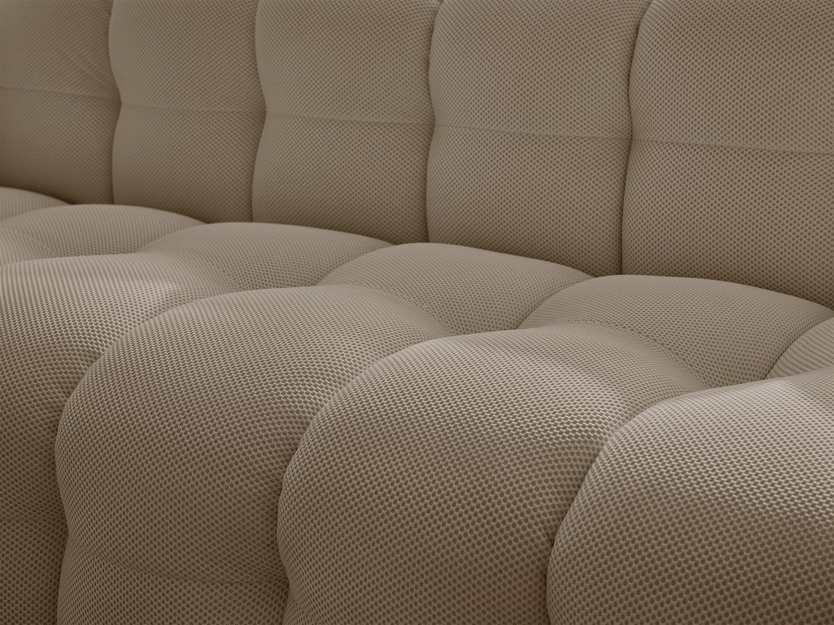 Canapé droit fixe 3 places CLOUD tissu mesh