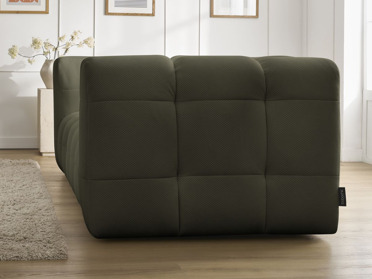 Canapé droit fixe 3 places CLOUD tissu mesh