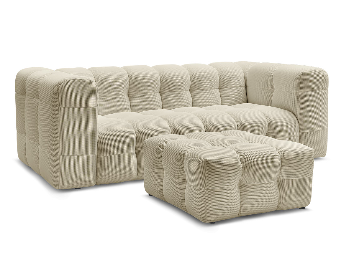 CLOUD 3-osobowa sofa stojąca z podnóżkiem