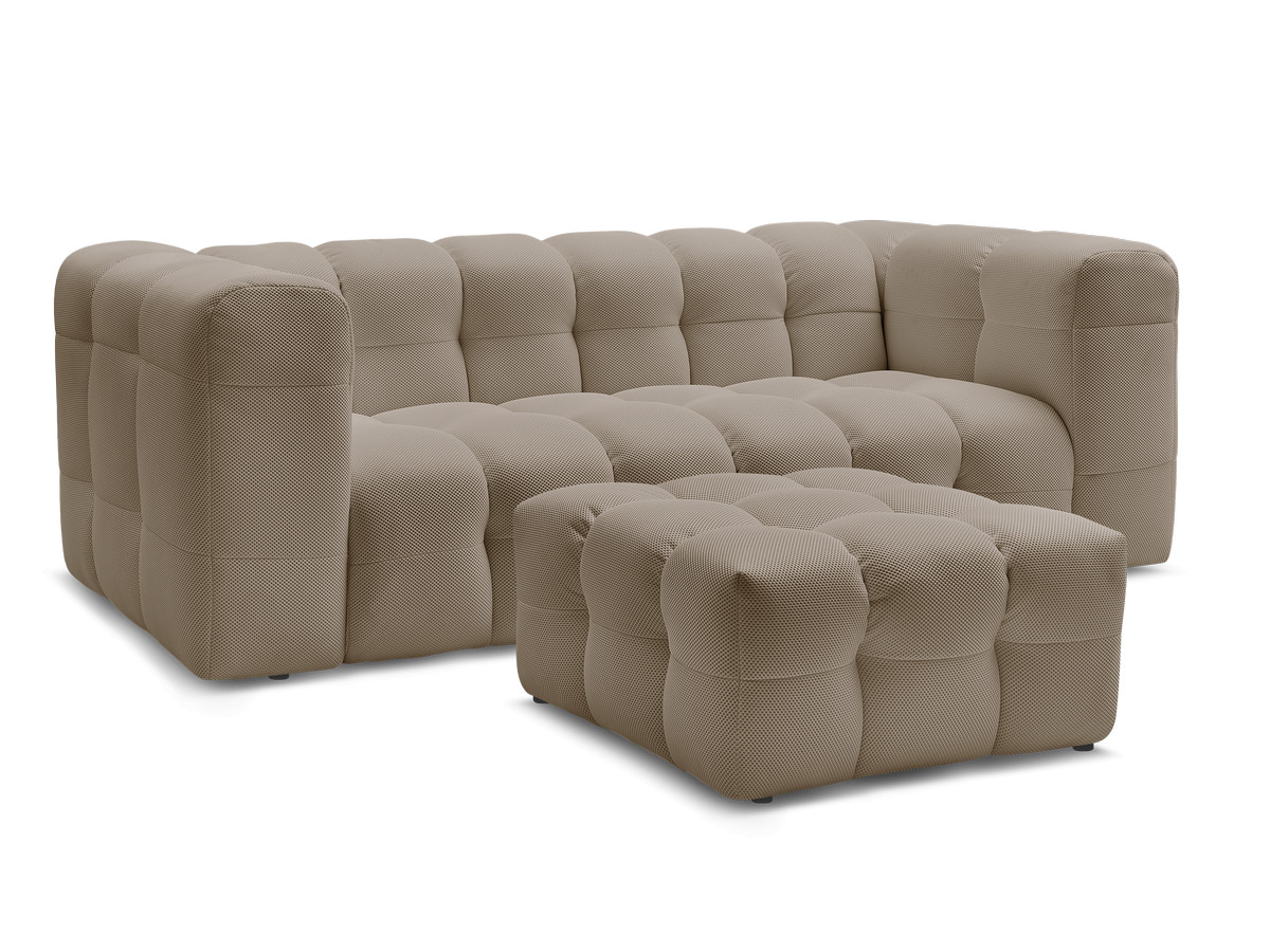 CLOUD 3-osobowa sofa stojąca z podnóżkiem