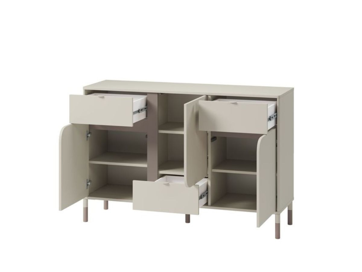 BOREO set met ladekast 130 cm en nachtkastje met 2 laden