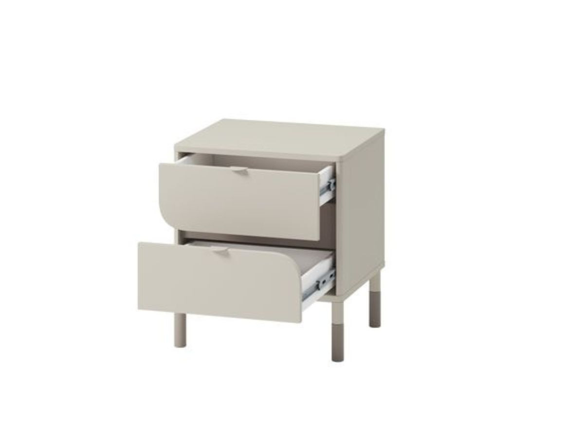 BOREO kinderbedset 120 x 200 cm met bureau met 2 lades + nachtkastje