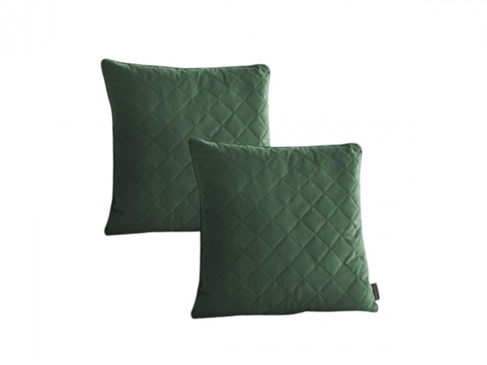 Lot de 2 coussins avec piquage losange 50 x 50 cm GLADYS