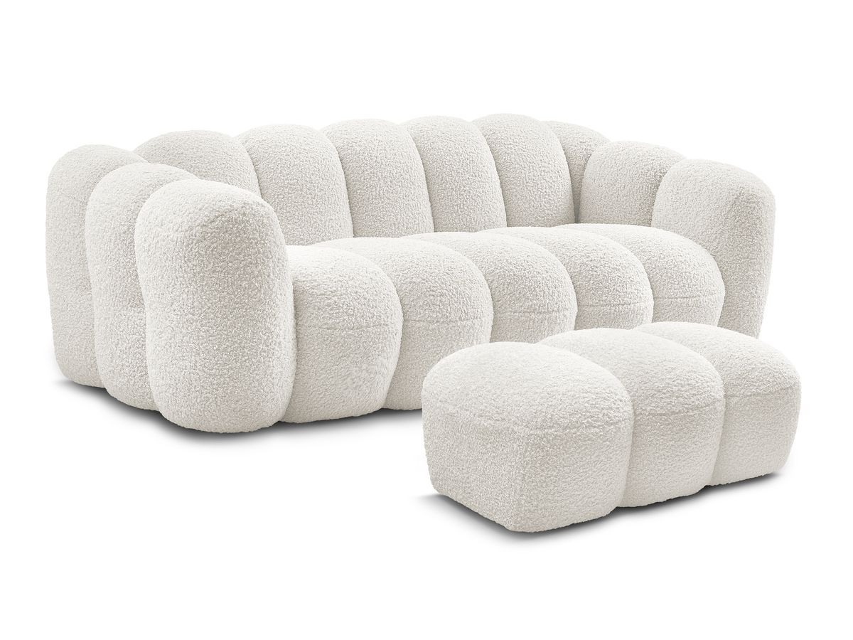3-osobowa prosta sofa stacjonarna HIPPOLYTE