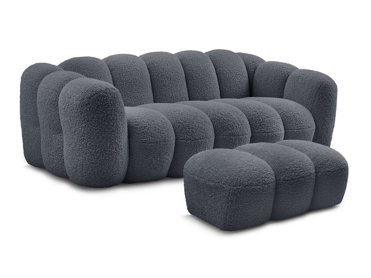 3-osobowa prosta sofa stacjonarna HIPPOLYTE